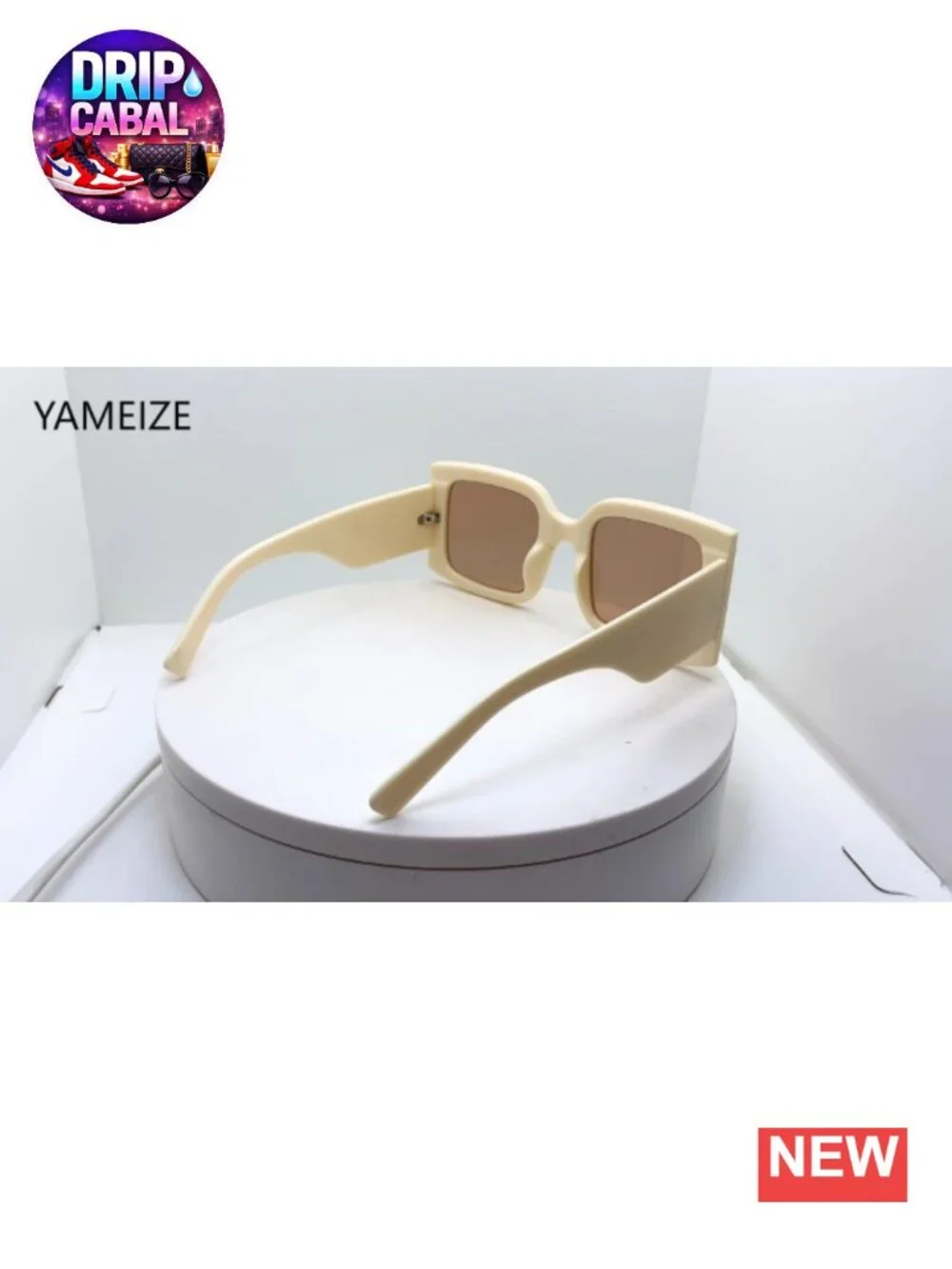 Vintage Oversized Square Sunglasses UV400 Protection Retro Frame Women Men
